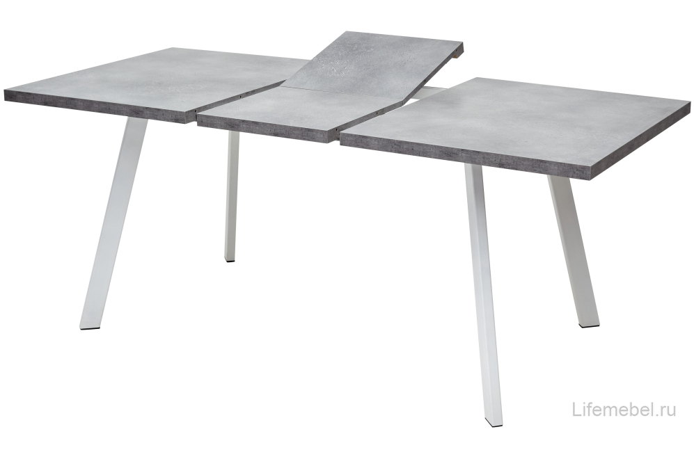 Деревянный стол Brick M 140 бетон портленд / белый