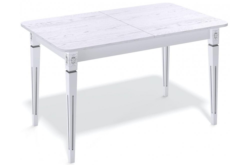 Деревянный стол CA1300 белый / дуб белый