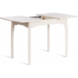 Деревянный стол Caterina/Катерина 100-130x70x75 айвори вайт