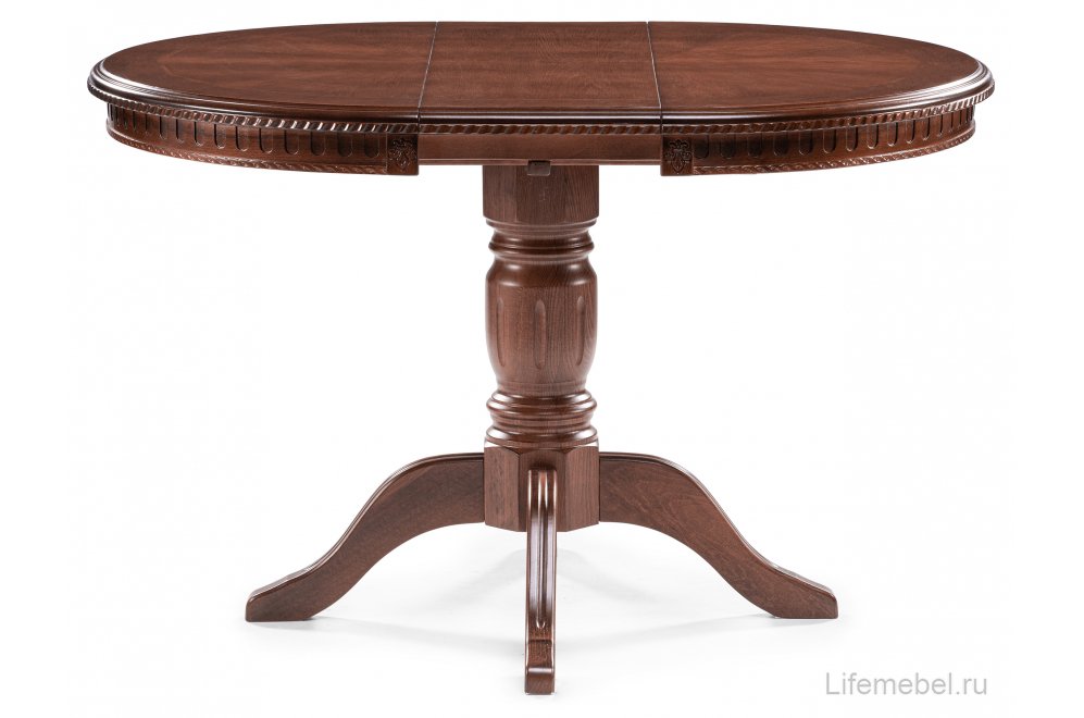 Деревянный стол Долерит круглый миланский орех