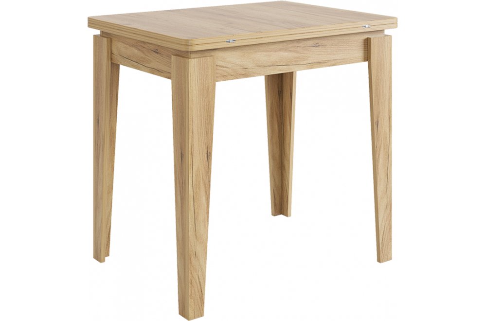 Деревянный стол Фантазия дуб крафт золотой