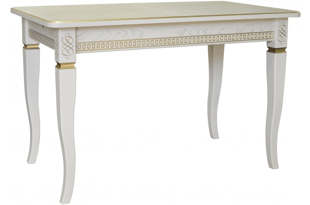Деревянный стол Фидея 3 120 слоновая кость / золото