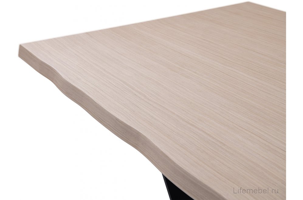 Деревянный стол Флик светлый дуб / бронза