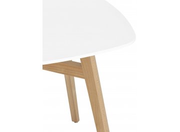 Обеденный стол Гарфильд ножки бук / белый