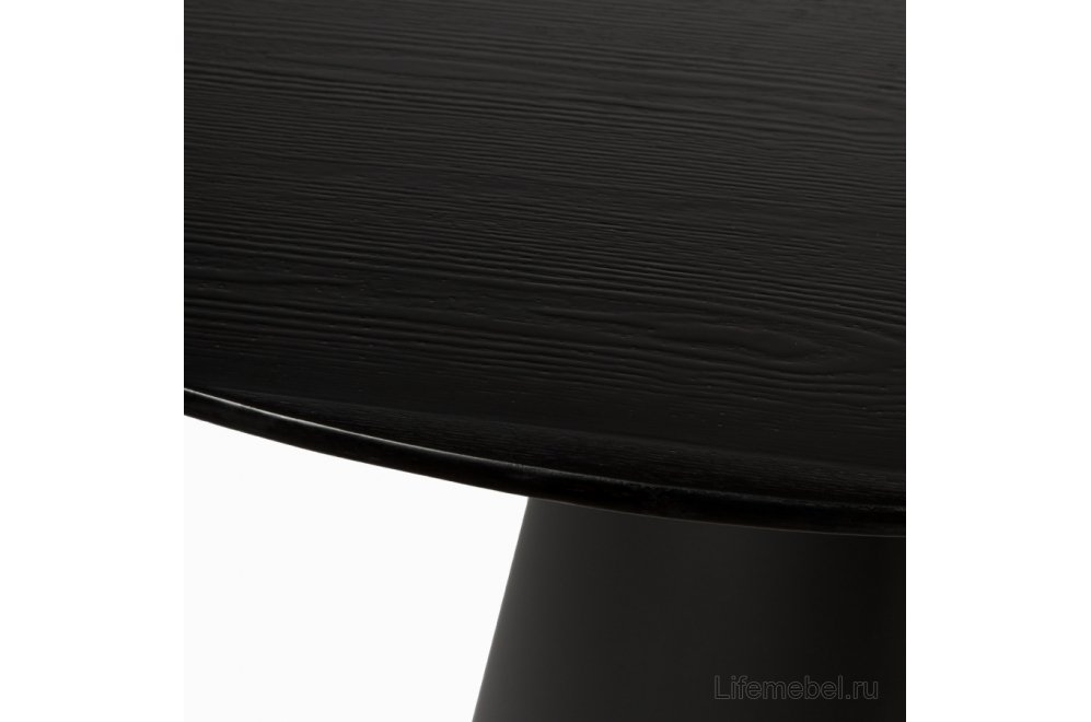 Деревянный стол Glo 120 чёрный матовый