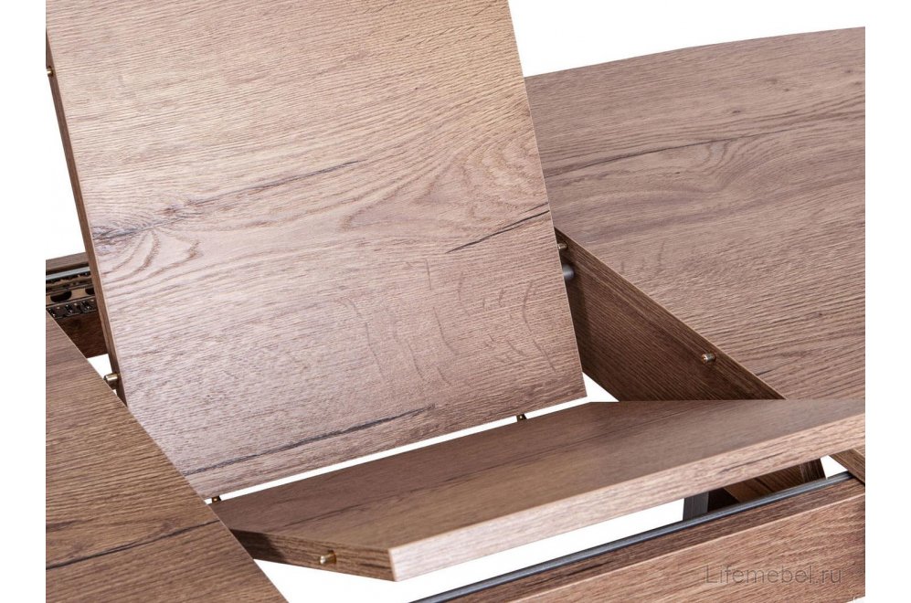 Деревянный стол Лион дуб / белый