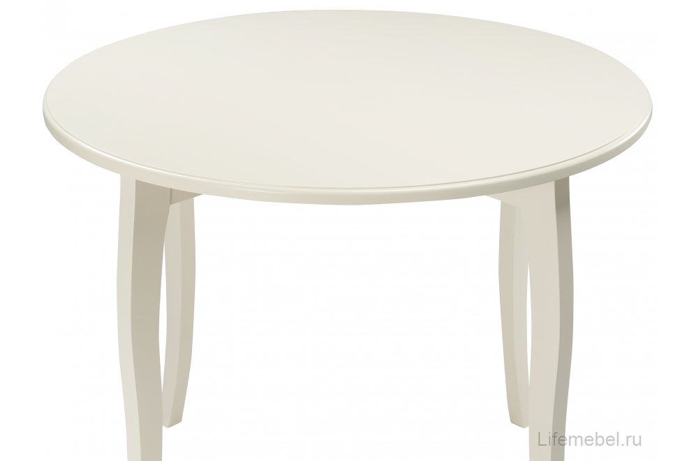 Деревянный стол Мантенья молочный