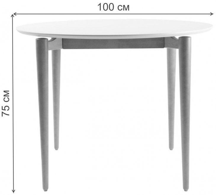 Деревянный стол Pawook К 100 натуральный