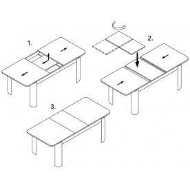 Деревянный стол Самба КМ 06 МД 08 МД