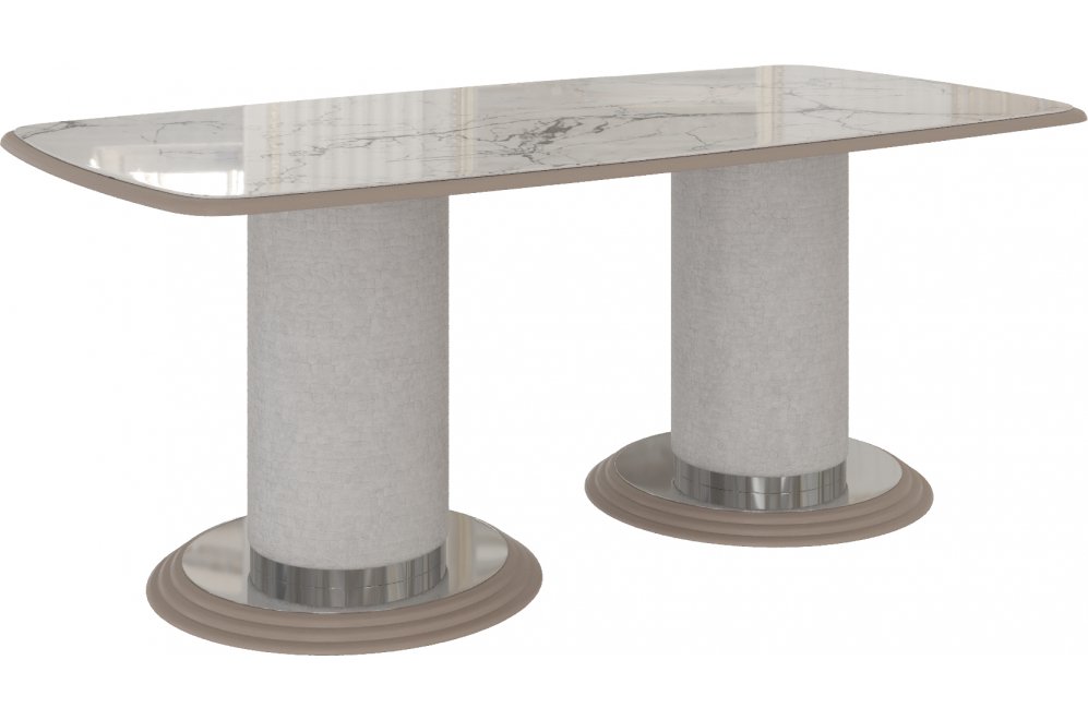 Деревянный стол Савелья кашемир / серебро