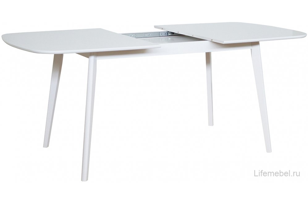 Деревянный стол Скандинавия белая эмаль