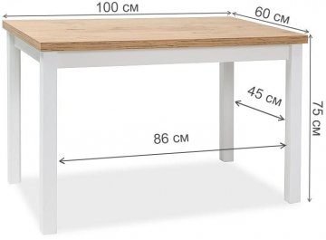Деревянный стол Adam 100