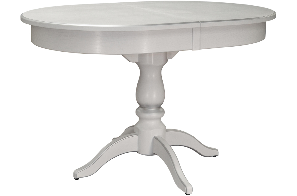 Деревянный стол Тарун 4 120 белый / серебро