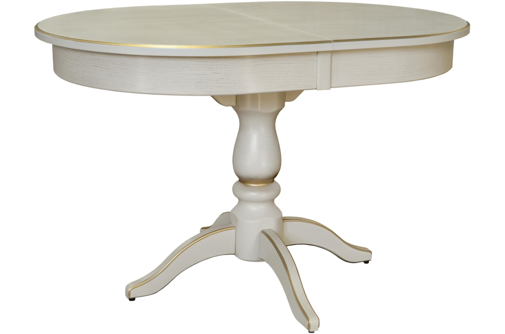 Деревянный стол Тарун 4 120 слоновая кость / золото