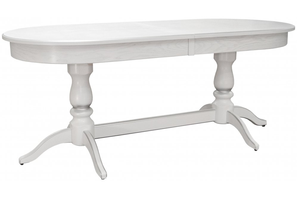 Деревянный стол Тарун 5 190 белый / серебро