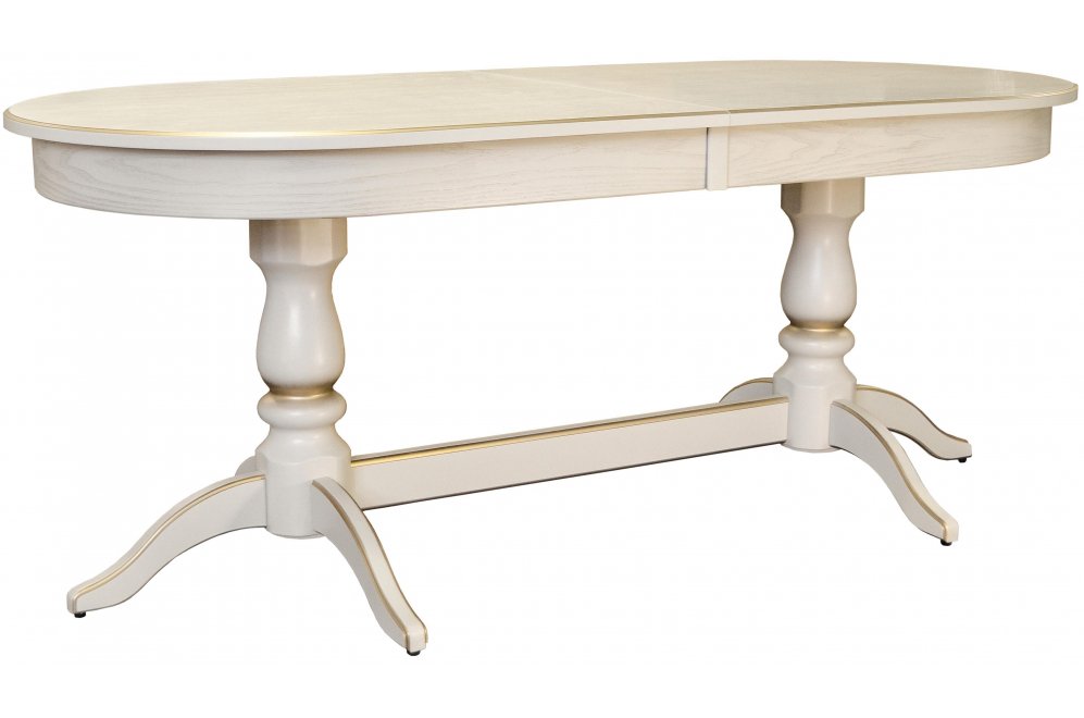 Деревянный стол Тарун 5 190 слоновая кость / золото