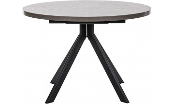 Стол деревянный обеденный Таун камень темный / черный