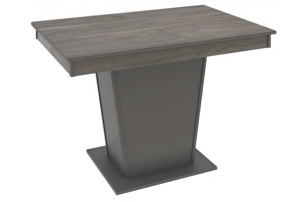 Деревянный стол Валенсия не раскладной серый