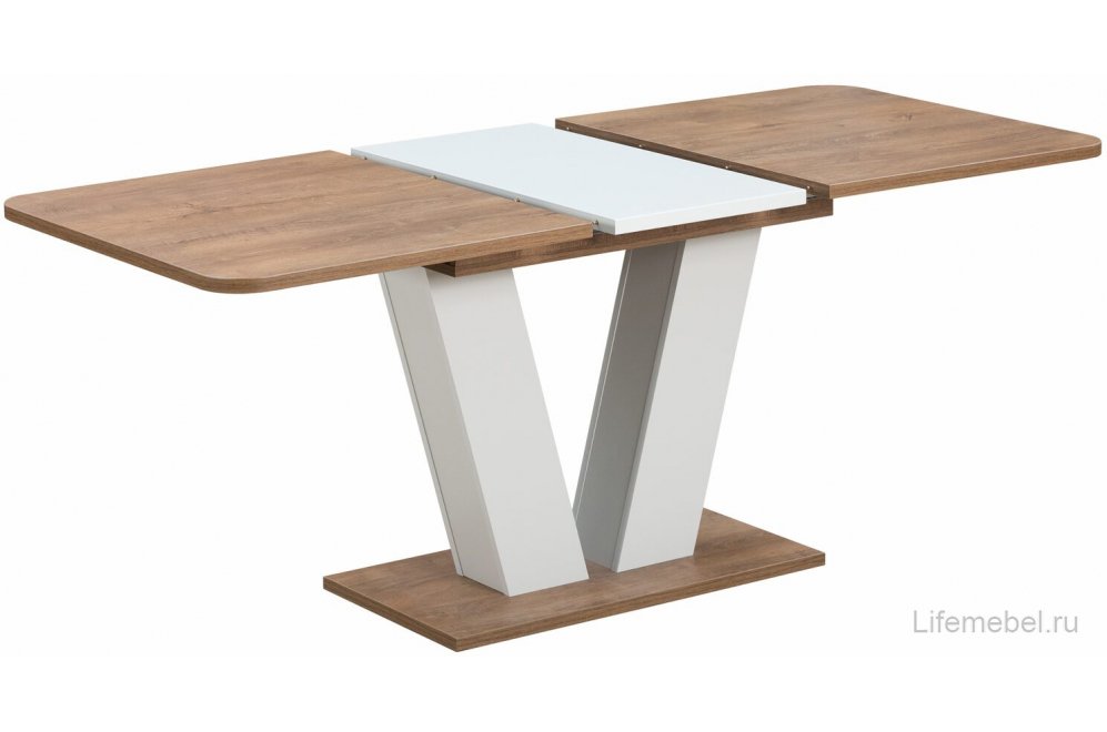 Деревянный стол Vega дуб канзас / пепел