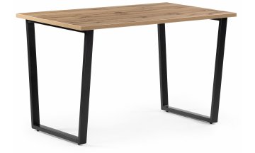 Стол Лота Лофт дуб крафт золотой / черный матовый