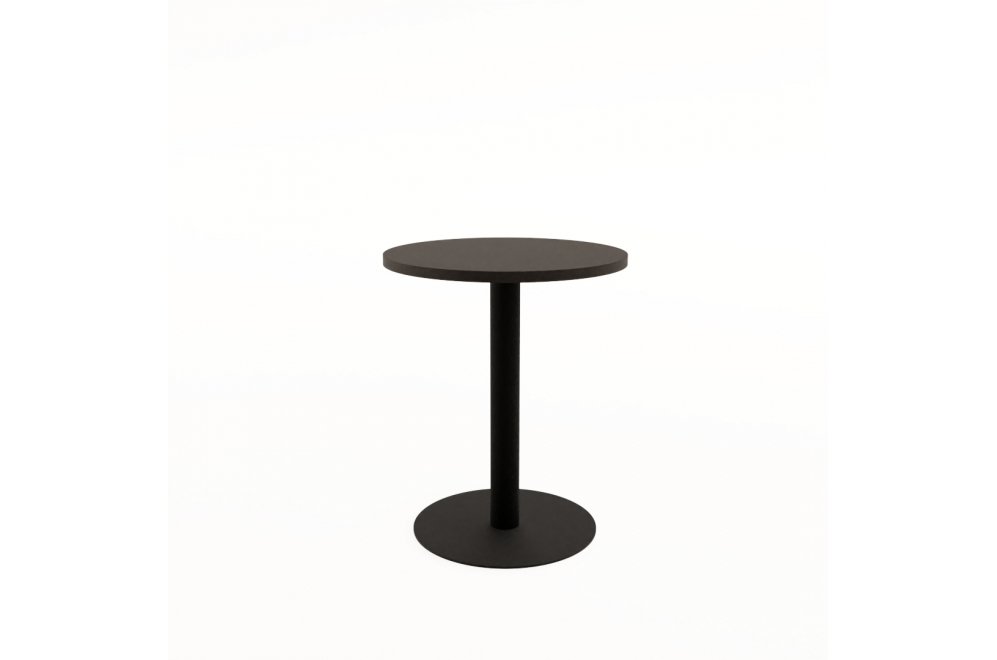 Стол обеденный круглый RADIUS (600*600*740) NEW graphit/черный