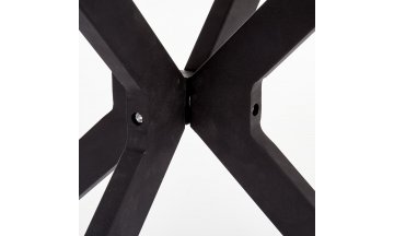 Стеклянный стол Avelar черный / белый