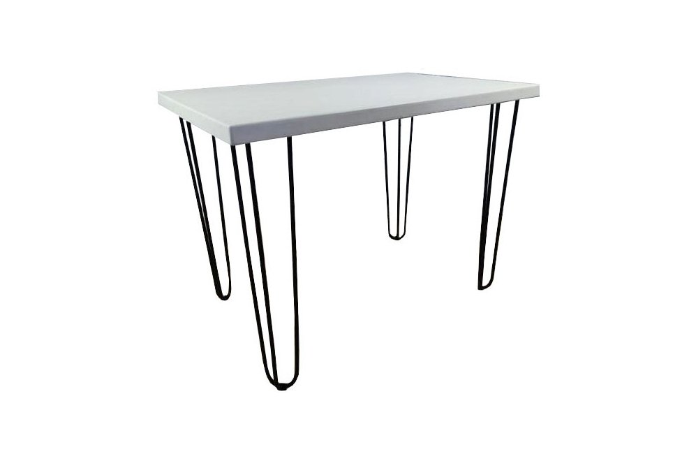 Деревянный стол Loft 120x80 белый