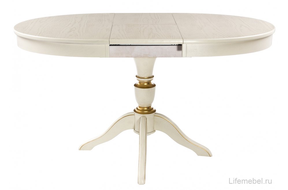 Стол Arno молочный патина