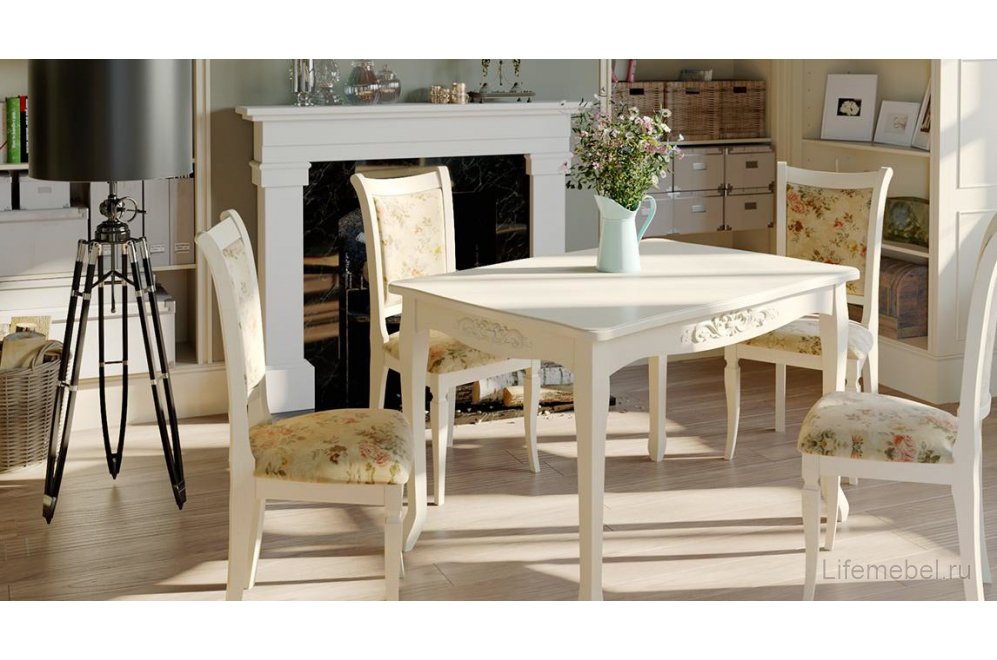 Стол Бристоль Т1 слоновая кость