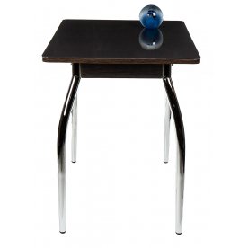 Стол Чинзано М венге / кофе / ножка 01 хром