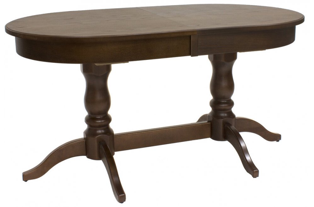 Стол деревянный раздвижной Каролина 1Р орех шоколадный Т19