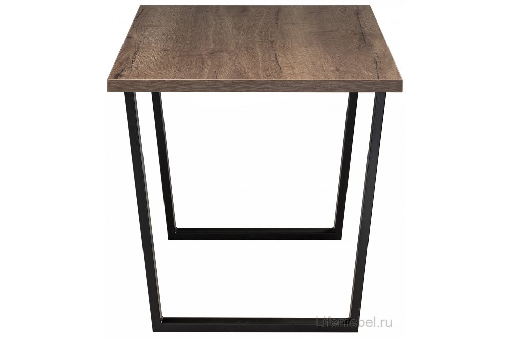 Стол Эльпатия 130 дуб велингтон / черный матовый