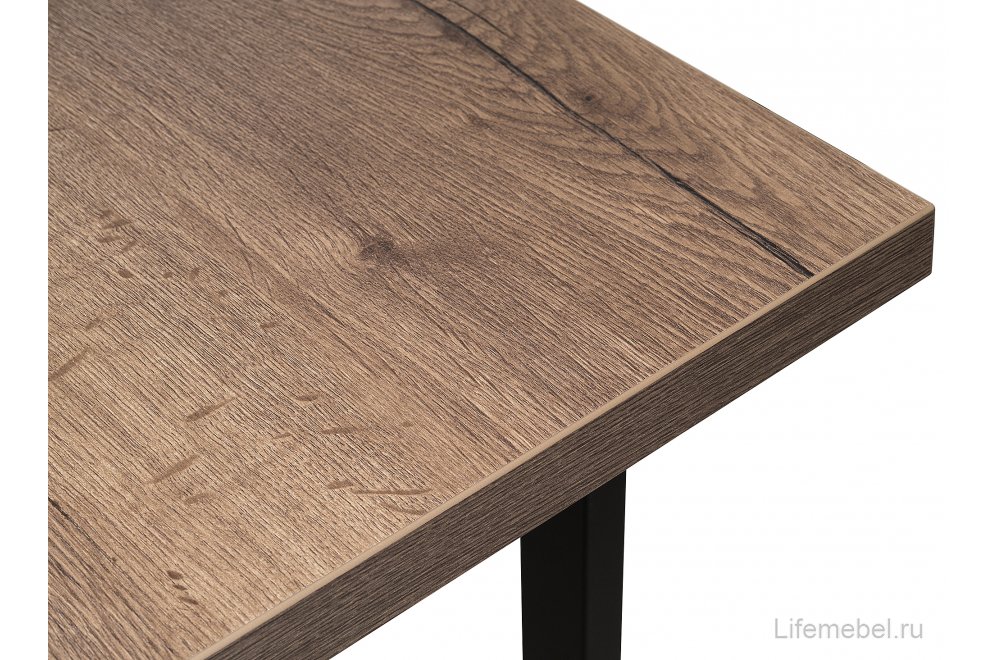 Стол Эльпатия 130 дуб велингтон / черный матовый