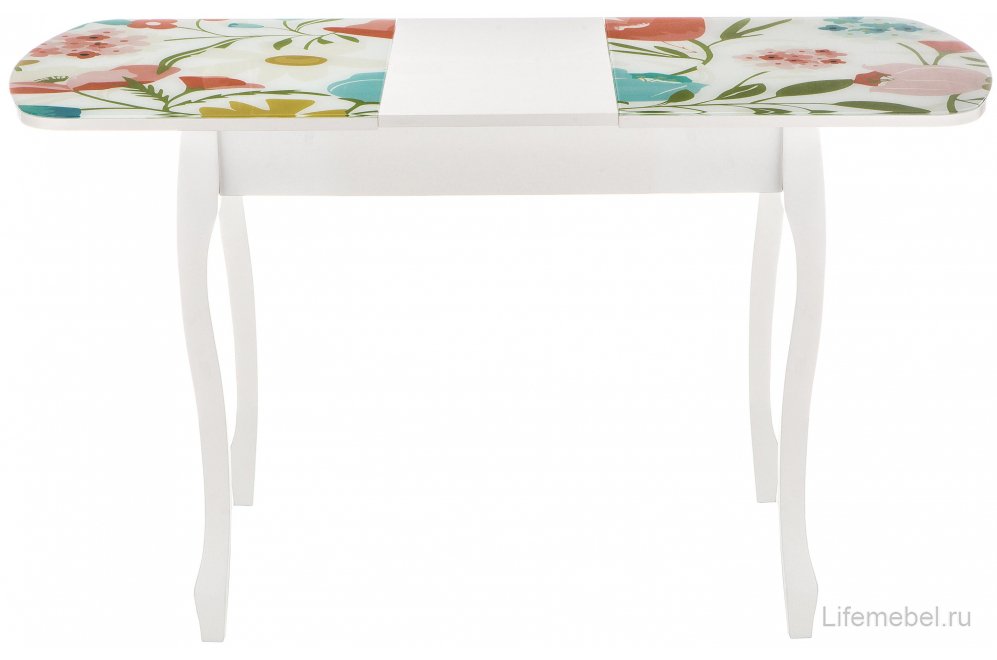 Стол Экстра 2 белый / весна