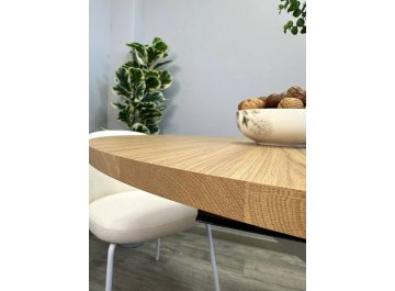 Обеденный стол KENNER DO1100 белый/дуб светлый