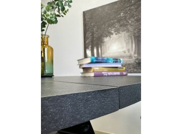 Обеденный стол DR1100 черный/сланец черный