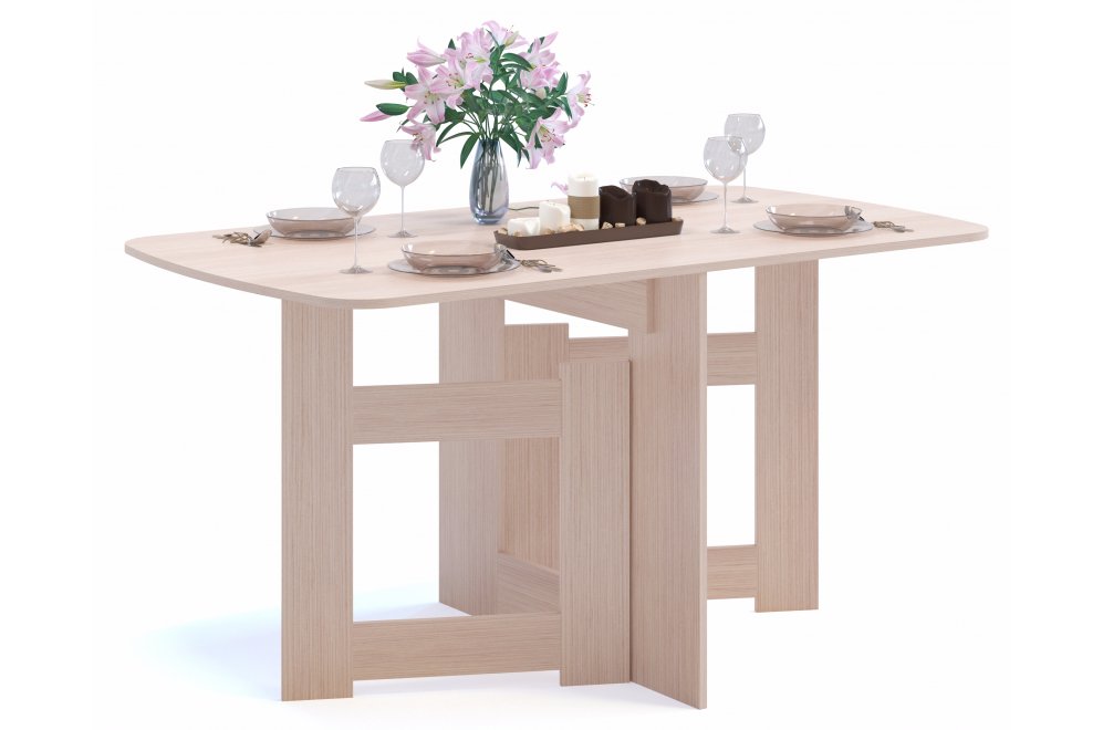 Стол-книжка СП-08 беленый дуб