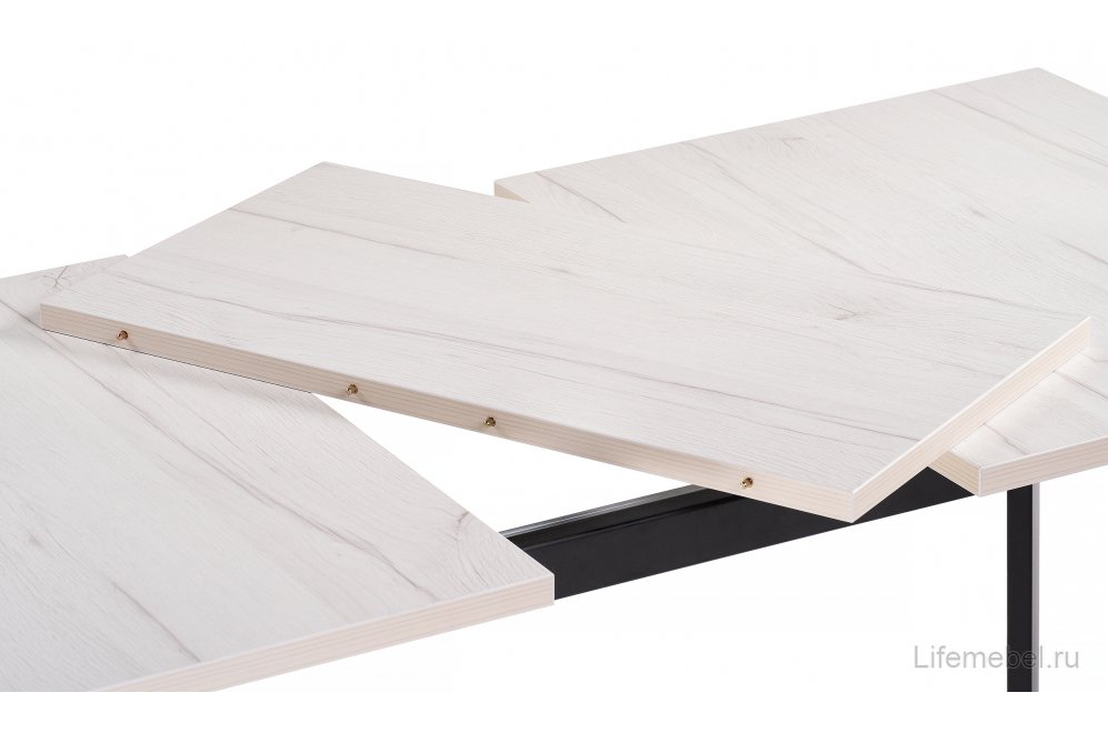 Стол раскладной Колон Лофт 120 25 мм юта / черный матовый