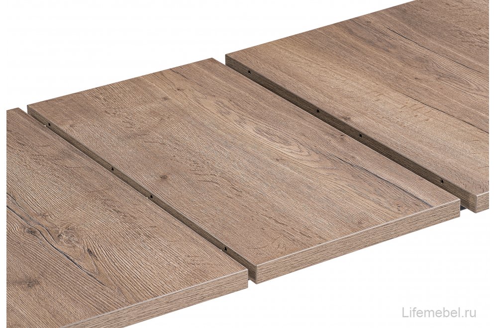 Стол раскладной Колон Лофт 120 32 мм дуб галифакс табако / черный матовый