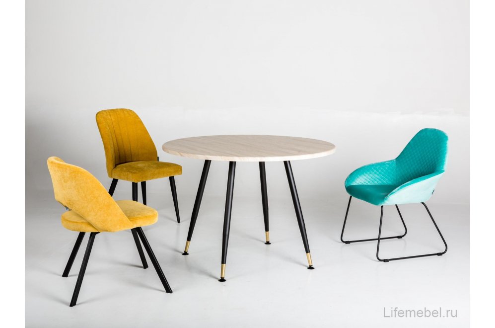 Деревянный стол Месси d110 дуб