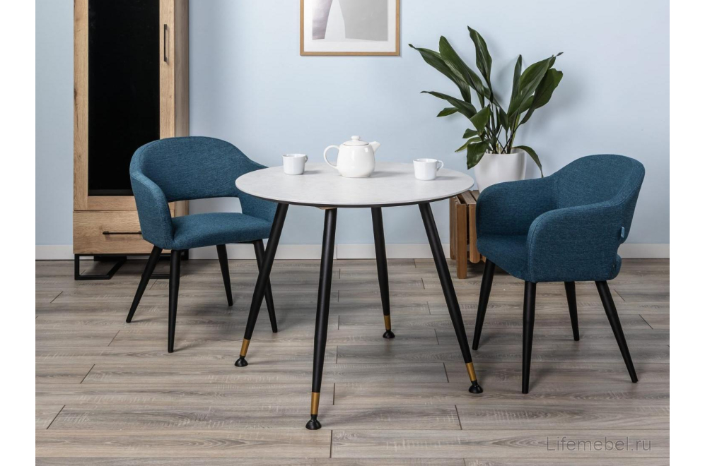 Деревянный стол Месси d960 белый