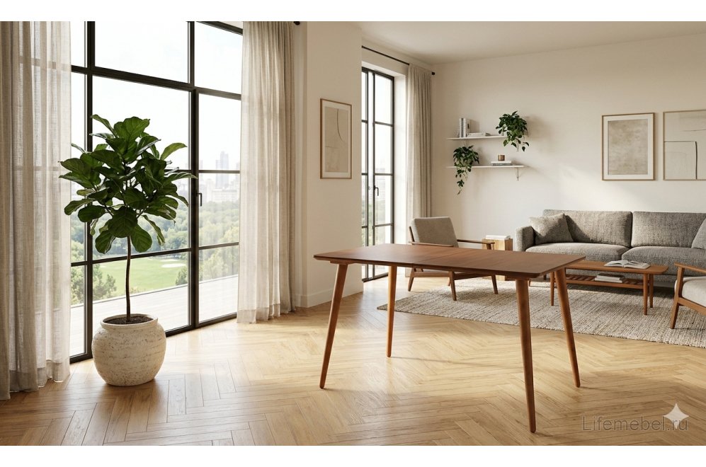 Деревянный стол Монте 120 орех