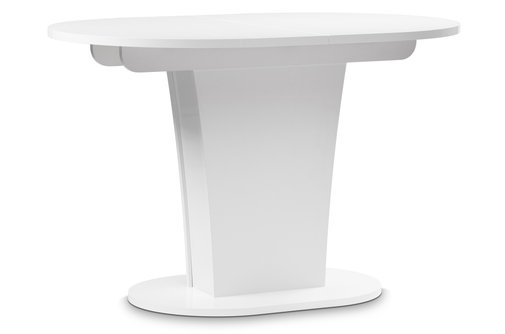 Стол на тумбе Порламар белый глянец