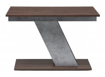 Обеденный стол Тирион бетон чикаго серый / дуб гладстоун табак