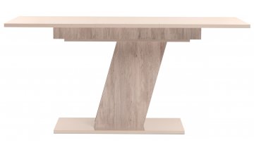 Стол деревянный обеденный Варгас батл рокк / бежевый глянец