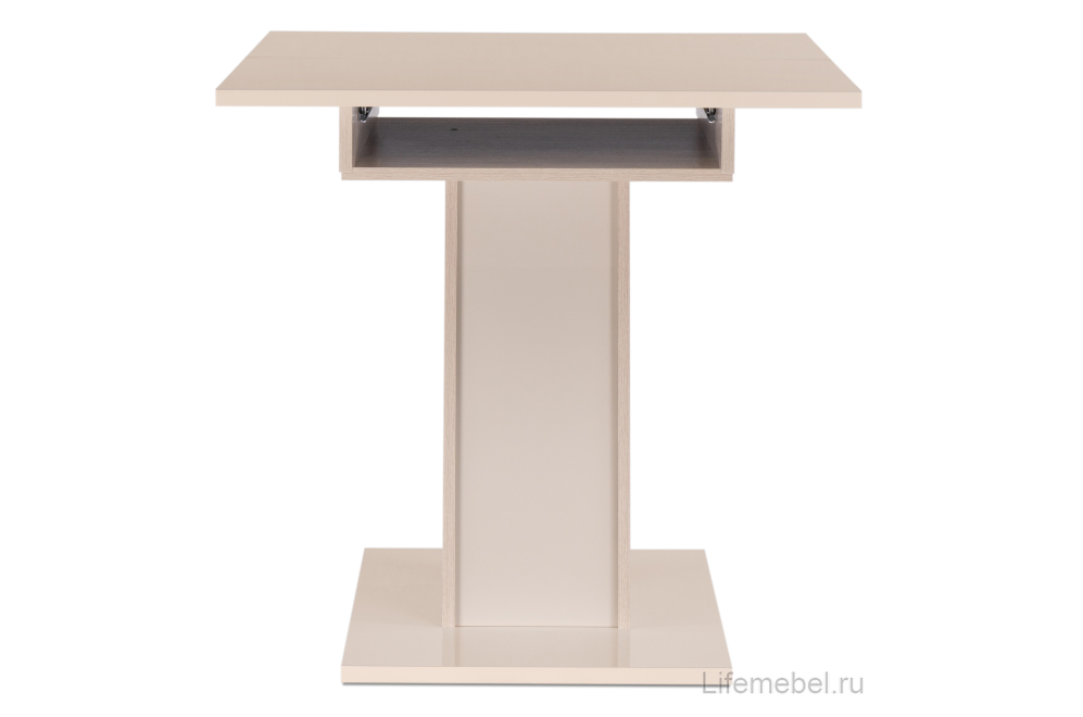 Стол на тумбе Варгас батл рокк / бежевый глянец