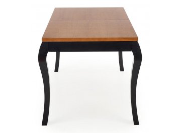 Обеденный стол Бенду 160-240/90/76 дуб темный / черный