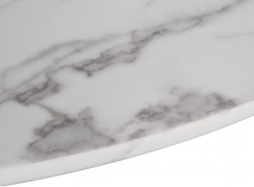 Обеденный стол d120х75 белый