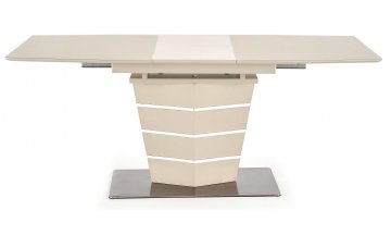 Стеклянный стол Sorento 140-180/80/76 шампань матовый / шампань матовый