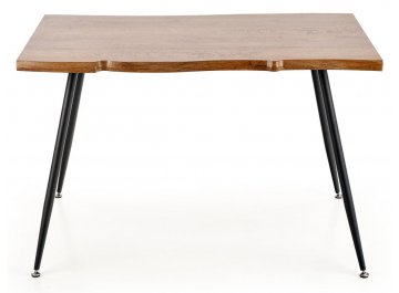 Обеденный стол Larson 120/80/77 дуб натуральный / черный